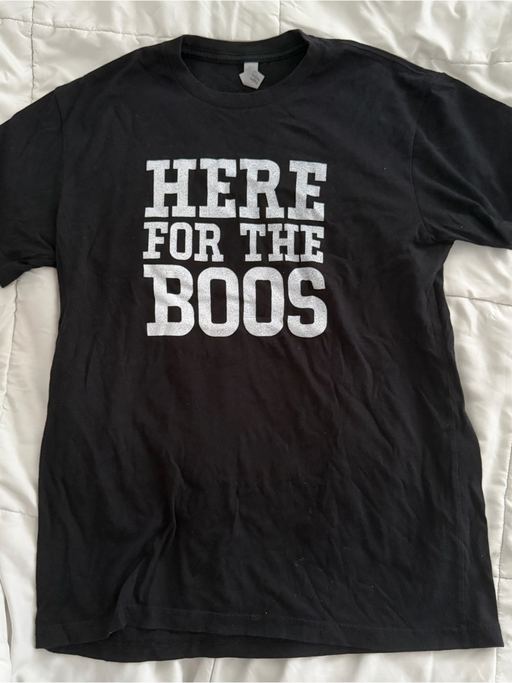 Small Business Black Graphic Tee "Here for the Boos"